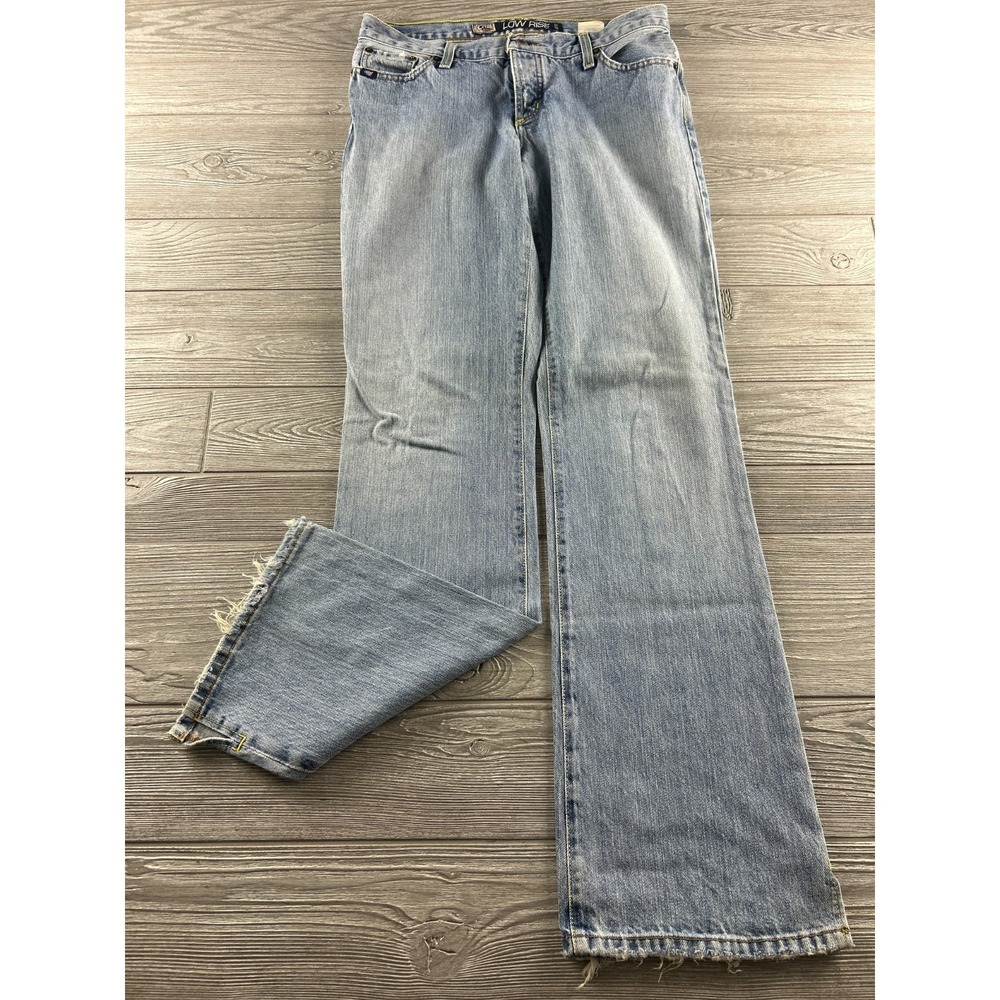 Cruel Girl Kelsey Low Rise Slim Boot Jeans Womens 7 Long Light Wash Western